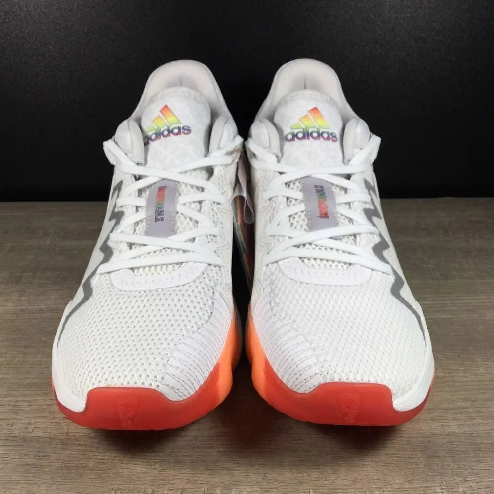 Adidas D.O.N. Issue 2 Indefinable Men's sz 10 White Orange Yellow Blue S29225
